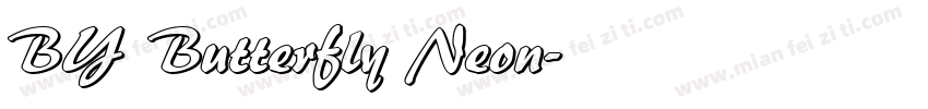 BY Butterfly Neon字体转换